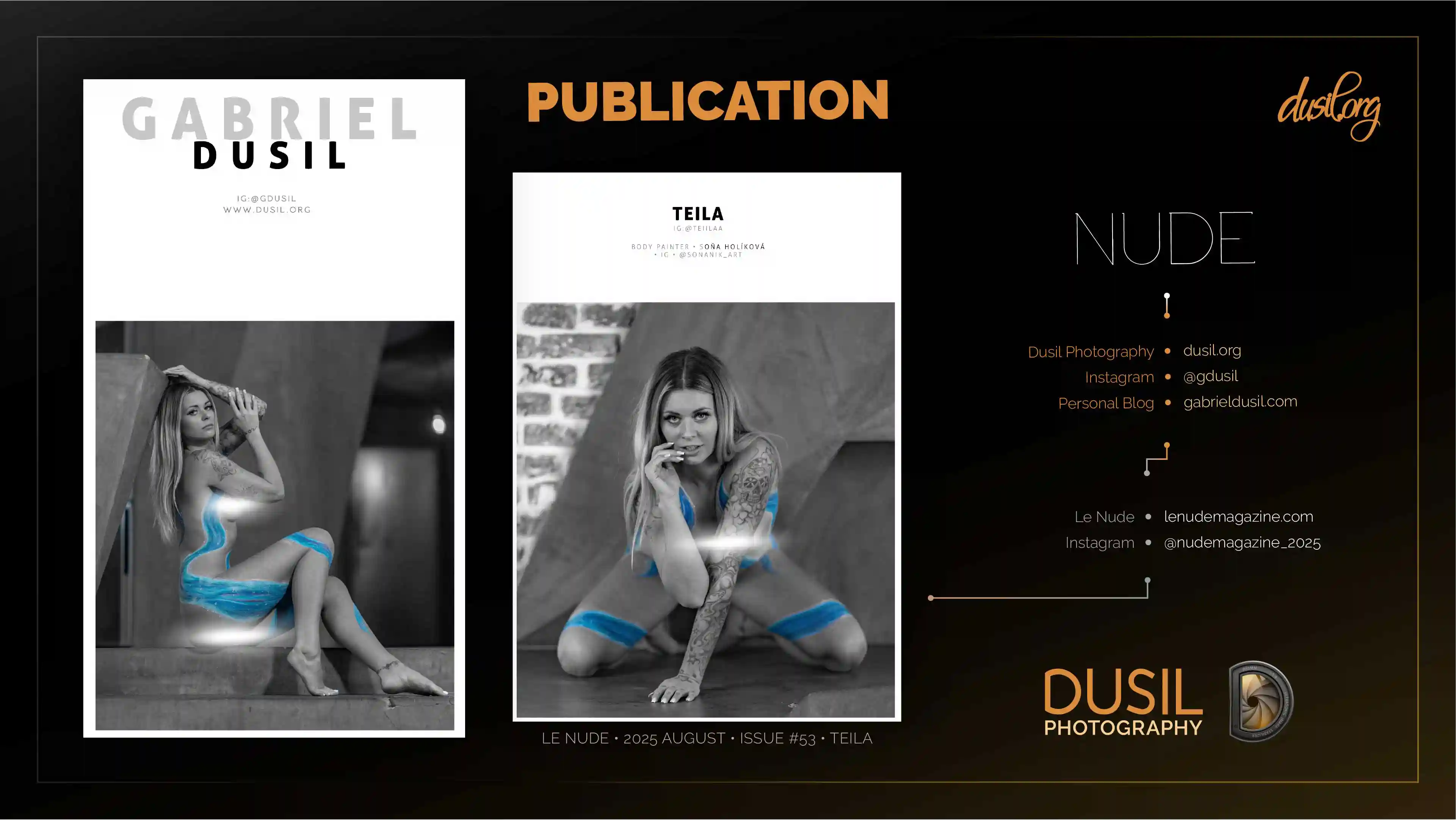 Art nude photography exhibition image by Dusil Photography, Female nude art portrait for fine art collectors, Gabriel Dusil, Artistic nude photography gallery feature, professional nude session, Nude art photography print available for collectors, Dusil Photography, Nude editorial art image from Gabriel Dusil photography portfolio