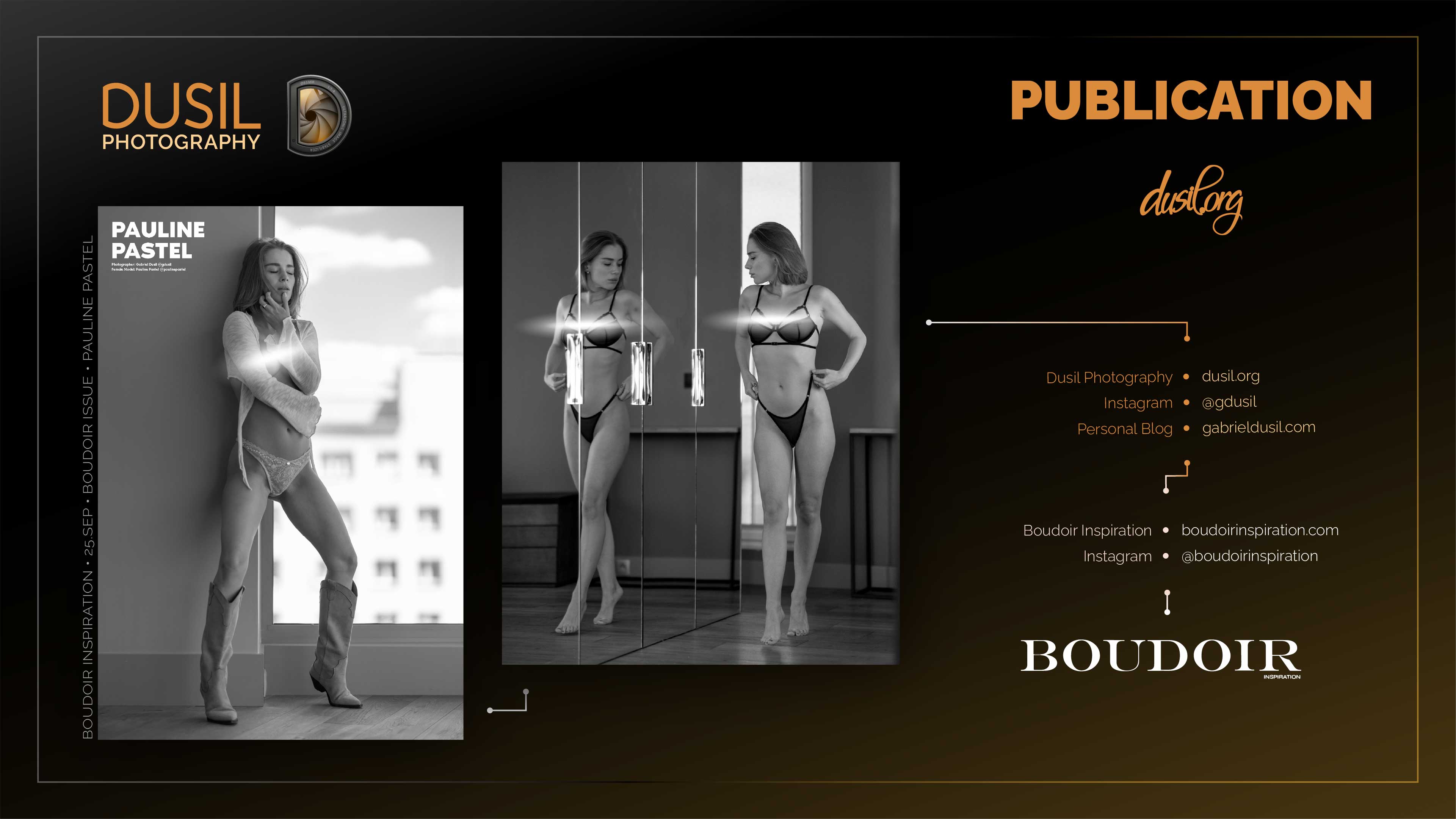 Fine art nude photography portrait by Gabriel Dusil, Artistic nude photography session with professional model, Boudoir photography in elegant artistic lighting, High-end nude photography in studio environment, Sensual photographic portrait in fine art style