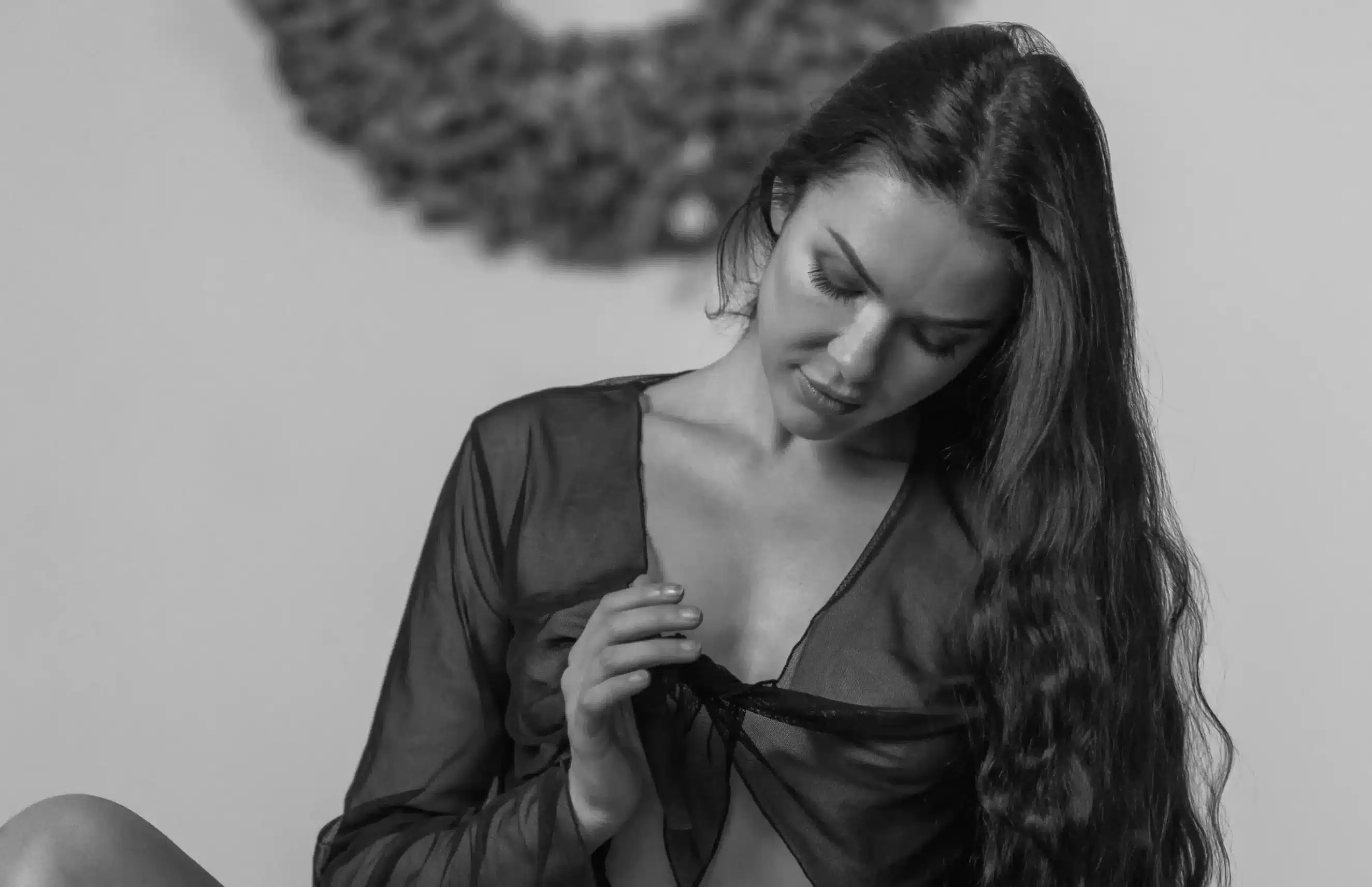Professional boudoir photography featuring a model in an intimate fine art portrait created by Gabriel Dusil